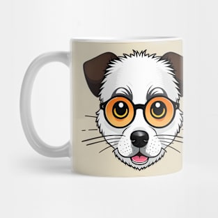 Cute dog with glasses Mug